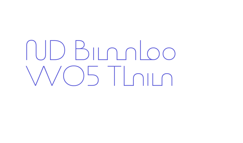 ND Bimbo W05 Thin Font Download