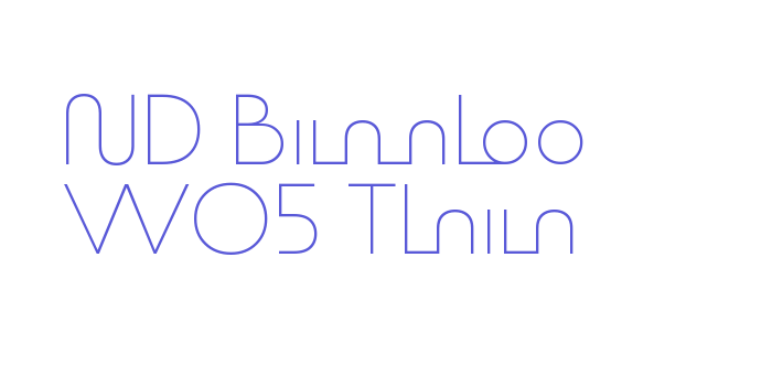 ND Bimbo W05 Thin Font Download