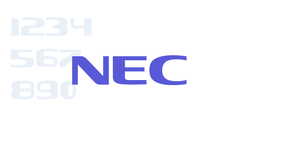 NEC font free