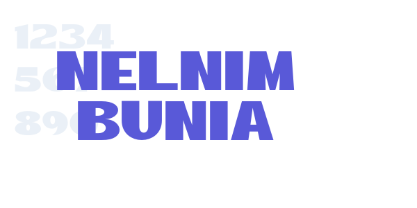 NELNIM BUNIA font free