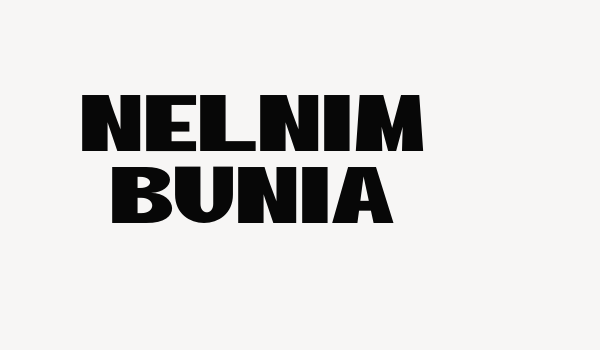 NELNIM BUNIA Font