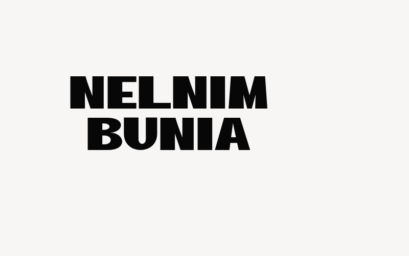 NELNIM BUNIA Font