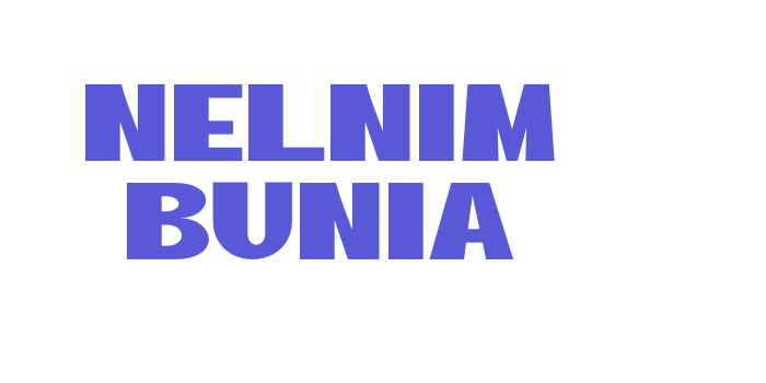 NELNIM BUNIA Font