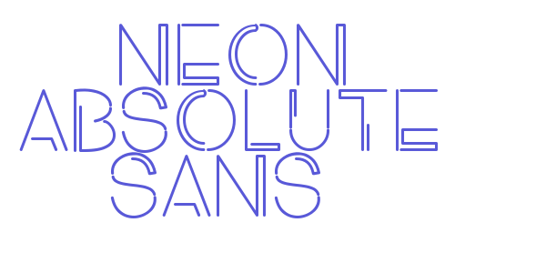 NEON ABSOLUTE SANS 1 font free