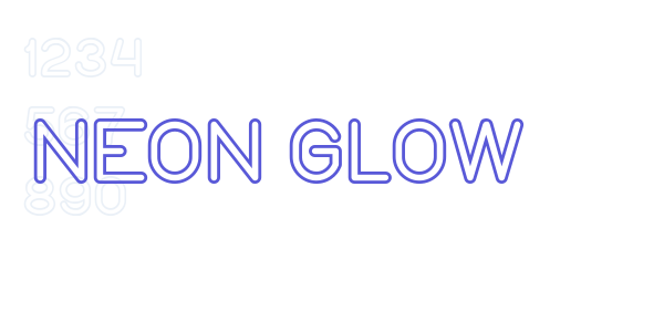 NEON GLOW font free