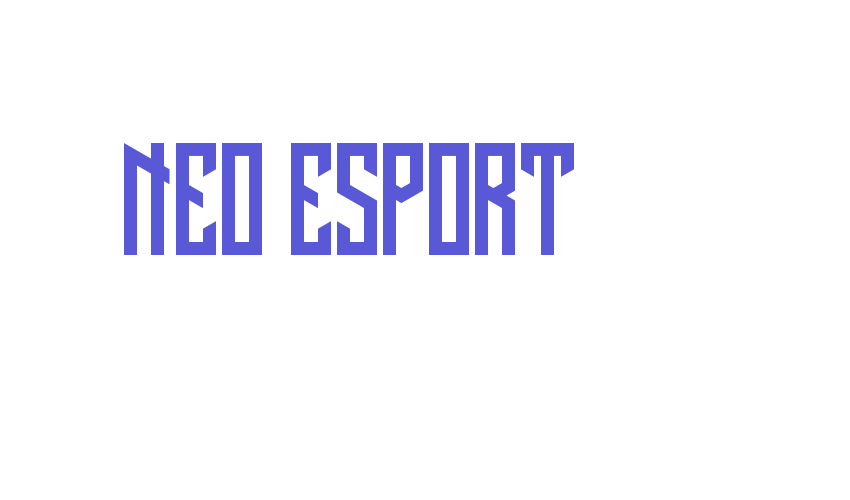 NEO ESPORT Font Download