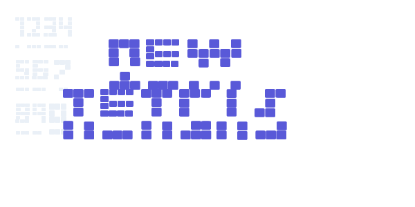 NEW TETRIS font free