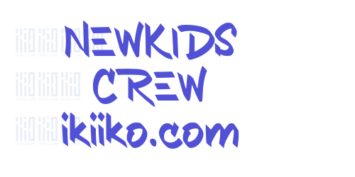 NEWKIDS CREW ikiiko.com-font-download