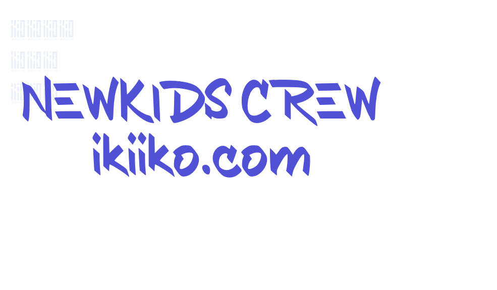 NEWKIDS CREW ikiiko.com-font-download