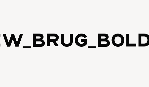 NEW_BRUG_Bold Font