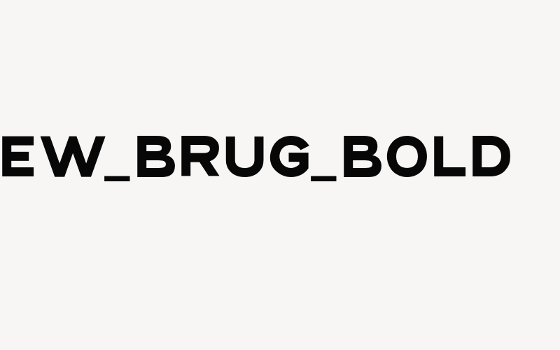 NEW_BRUG_Bold Font