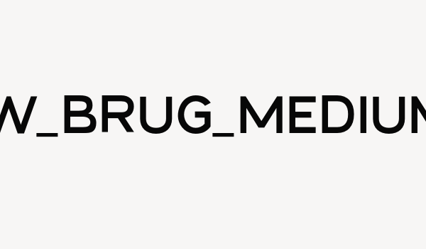 NEW_BRUG_Medium Font