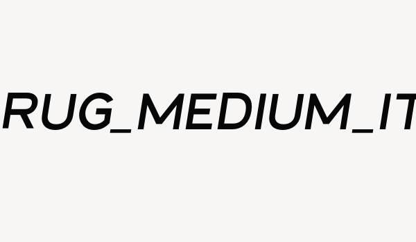 NEW_BRUG_Medium_Italic Font