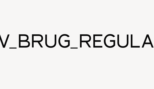 NEW_BRUG_Regular Font