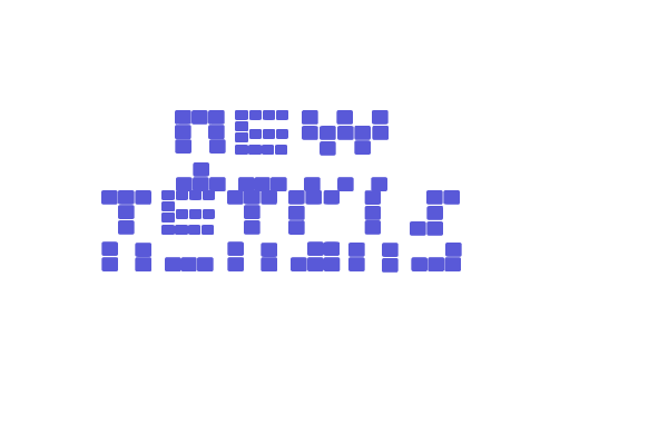 NEW TETRIS Font