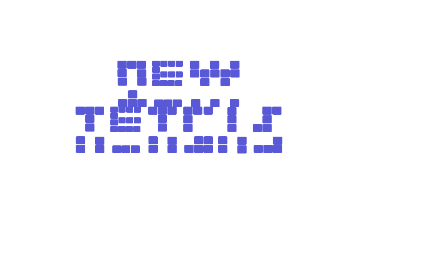 NEW TETRIS Font