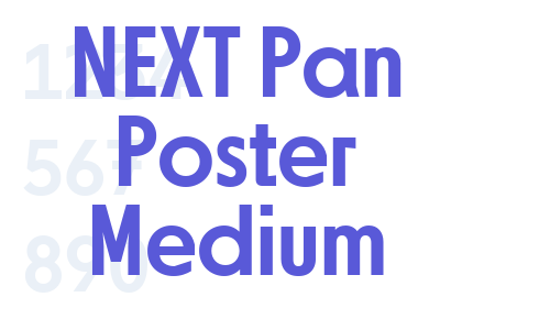 NEXT Pan Poster Medium Font Download