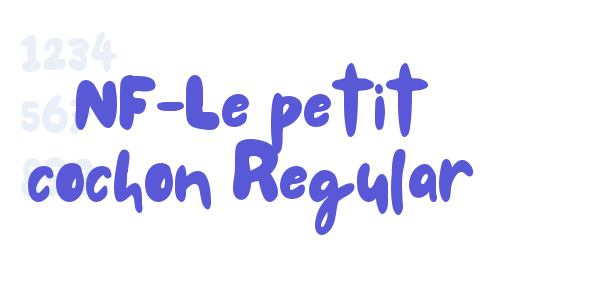 NF-Le petit cochon Regular font free