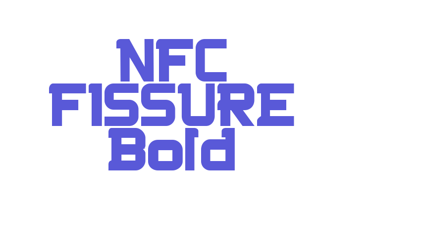 NFC FISSURE Bold Font