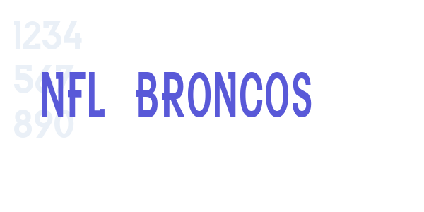 NFL Broncos font