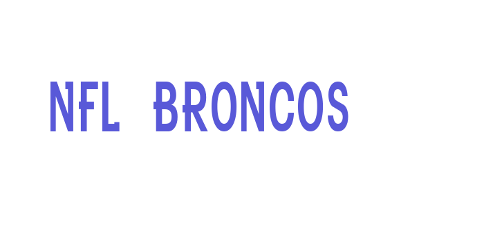 NFL Broncos Font Download