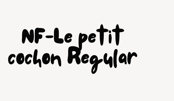 NF-Le petit cochon Regular Font