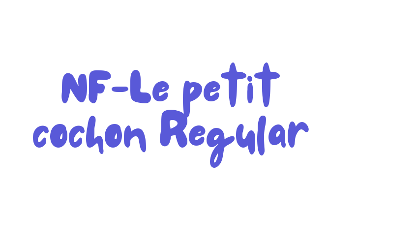 NF-Le petit cochon Regular Font