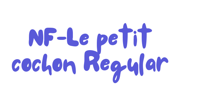 NF-Le petit cochon Regular Font Download