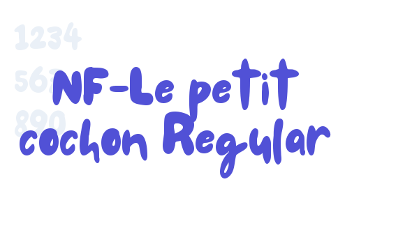 NF-Le petit cochon Regular font download