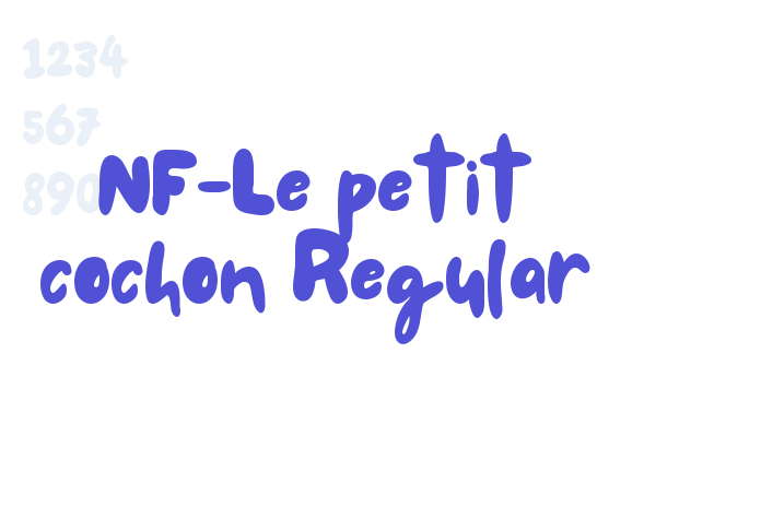 NF-Le petit cochon Regular font download