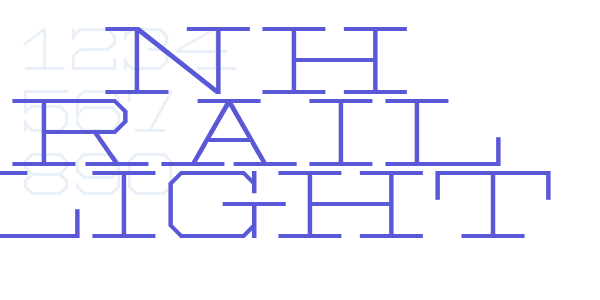 NH Rail Light font free