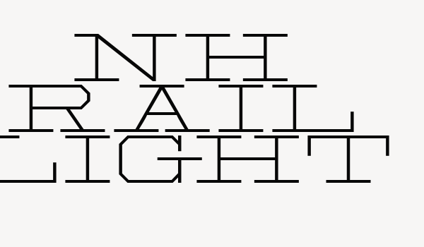 NH Rail Light Font