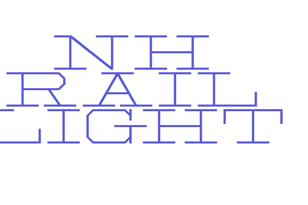 NH Rail Light Font