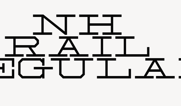 NH Rail Regular Font