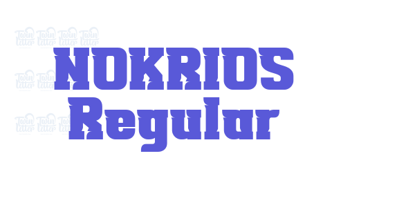 NOKRIOS Regular font