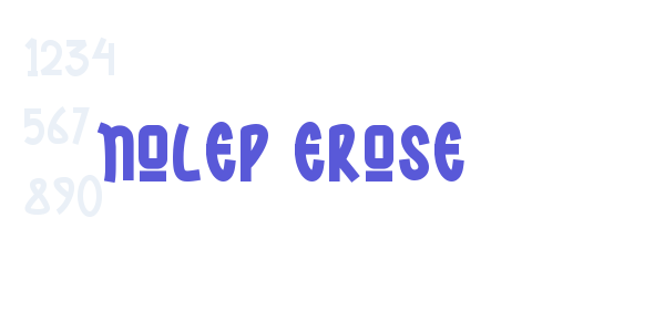 NOLEP EROSE font