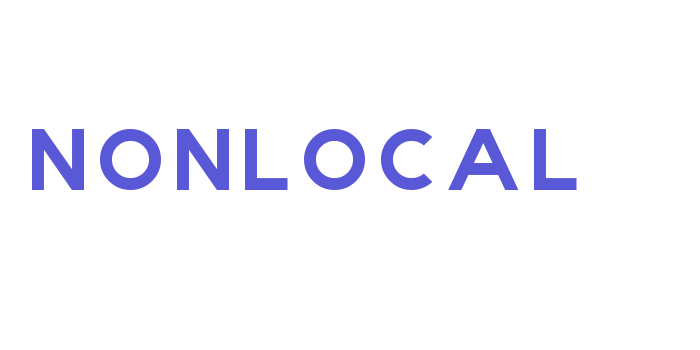 NONLOCAL Font Download