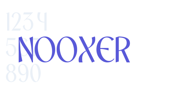 NOOXER Font