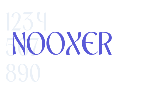 NOOXER Font Download