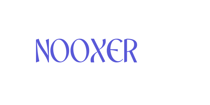 NOOXER Font Download