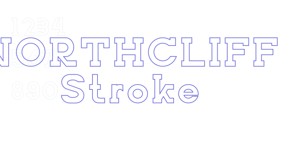 NORTHCLIFF Stroke font free