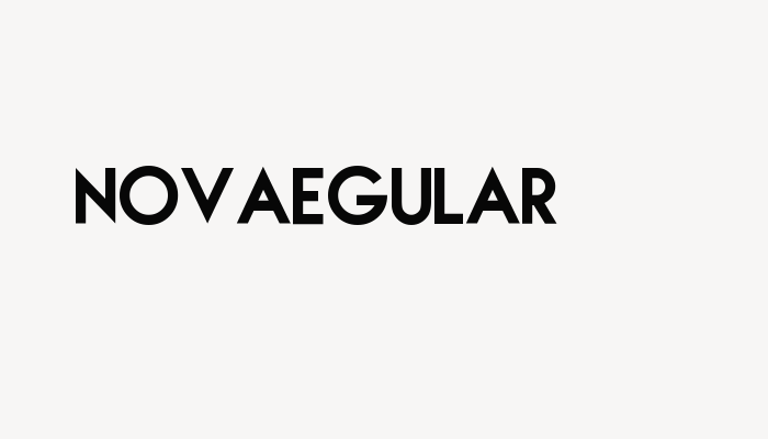 NOVAegular font download