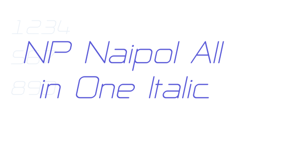 NP Naipol All in One Italic font