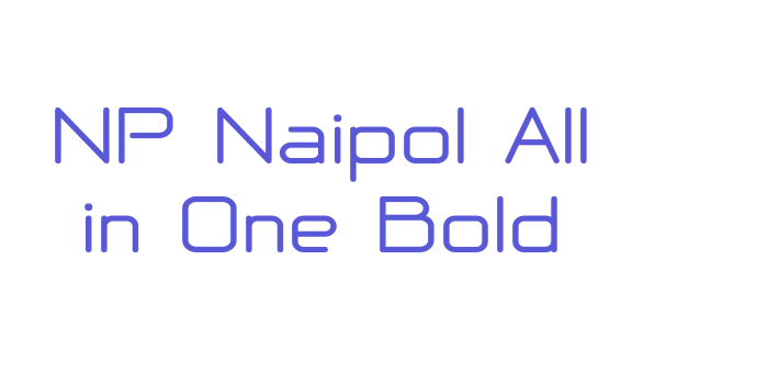 NP Naipol All in One Bold Font Download