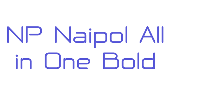 NP Naipol All in One Bold Font