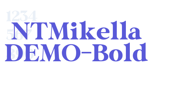 NTMikella DEMO-Bold font free