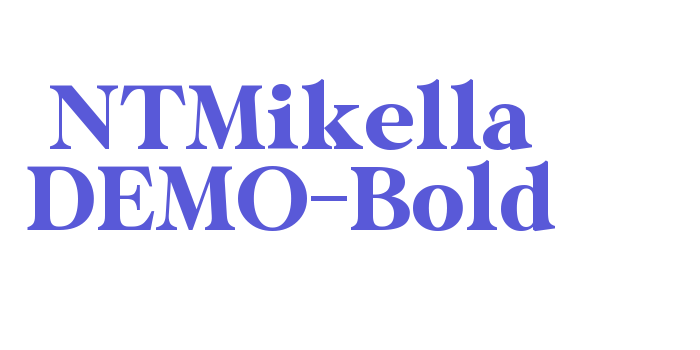 NTMikella DEMO-Bold Font Download