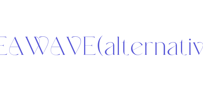 NTSEAWAVE(alternative) Font Download