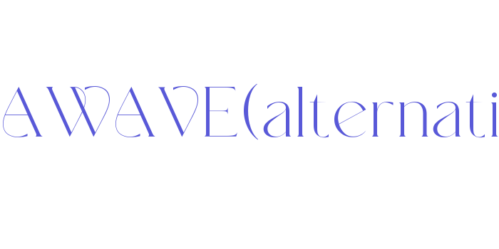 NTSEAWAVE(alternative) Font