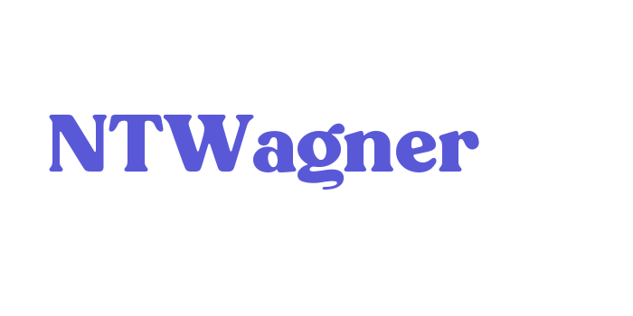 NTWagner Font Download